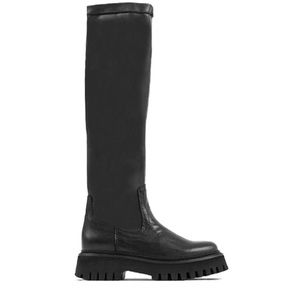 Bronx Groovy Stretch High Black Boots - Knee High - Size 37 EU